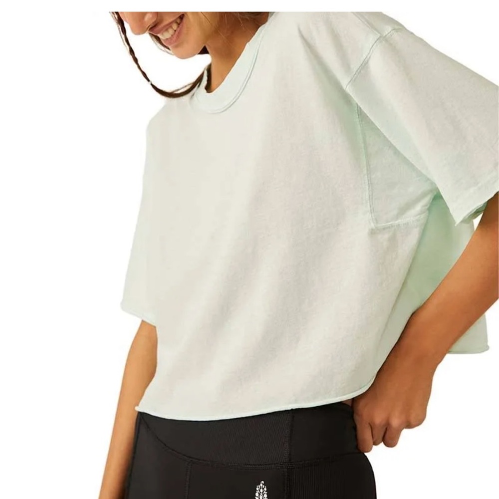 Free People Movement Inspire Tee NWT XS washed aqua